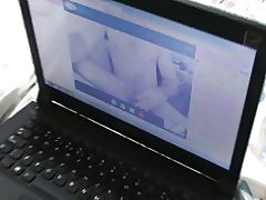 Esposa gordita en la webcam con amigo