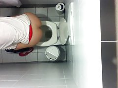 Cuarto de baño de chica voyeur real